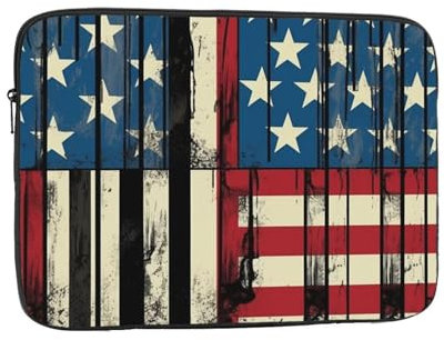 Laptop Sleeve Laptop Case Bag Shockproof Computer Carrying Bag Comic Style Flag Briefcase Handbags 17 inch