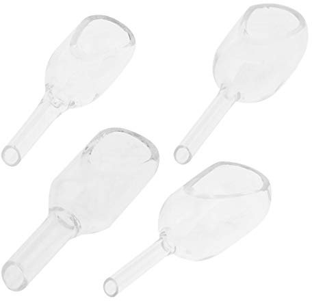 4 Pieces Glass Weighing Boat Round Set, Laboratory Glassware Tool for Precision Measurement, Borosilicate Glass Weighing Dishes