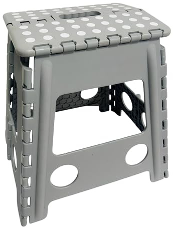 Portable Folding Stool Ultra Resistant 150 kg Capacity for Kitchen Bathroom Garden for Adults Children Space-Saving Stool Plastic Folding Chair Portable Multi-purpose Ladder (MAXI)