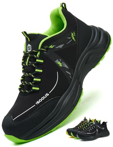 Scarpe Antinfortunistiche Uomo Scarpe da Lavoro Donna Leggere Verde EU 41
