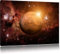 Pixxprint Planet Mars im Universum, Größe: 120x80cm, Leinwandbild, fertig gespannt, Wandbild, Dekoration, Kunstdruck, kein Poster