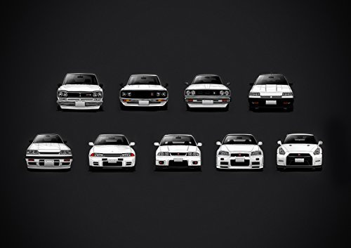 Poster Nissan Skyline GT-R Evolution Wand Kunst