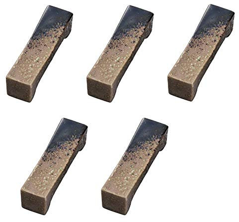 Yamako Japanese Mino-yaki Ceramic Chopstick rest (5 pieces set) Brown From Japan 15505