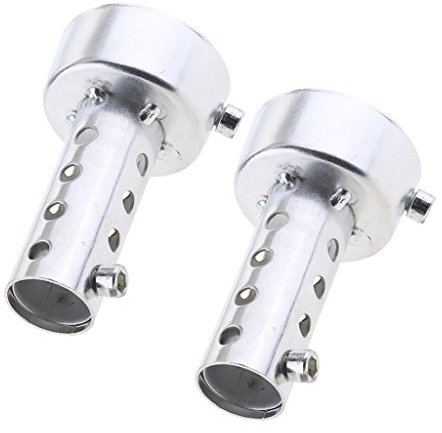 Sharplace 2 Pcs DB killer Accessoires Moto Tuyau Silencieux d'Échappement Universel - 48mm
