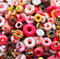 Random 30pcs Cute Candy Resin Charms Beads Fruit Dessert Ice Cream Plastic Slices Flatback Buttons for Handcraft Accessories Scrapbooking Phone Case Decor (Donut)