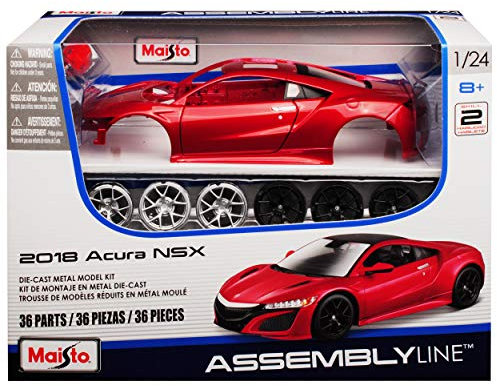 Hon-da Acura NSX Coupe Rot Neues Modell Ab 2016 Bausatz Kit 1/24 Maisto Modell Auto