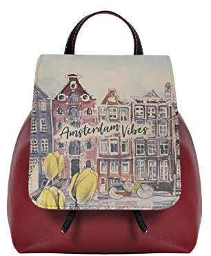 DOGO Damen Hipstabag Rucksack, Mehrfarbig