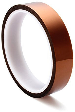 Youmile 5 Größe 5mm 10mm 20mm 30mm 50mm 30m / 100ft BGA Hochtemperatur-Film Hitzebeständiges Polyimid-Kapton-Band Gold, das klebrig ist