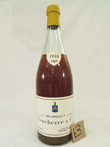 meursault - une bouteille de vin (b3) blanc 1938 - bourgogne france