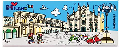 DONSOUVENIR Milan KÜHLSCHRANKMAGNET. Magnetischer Milan-Magnet, groß. Mailand Italien