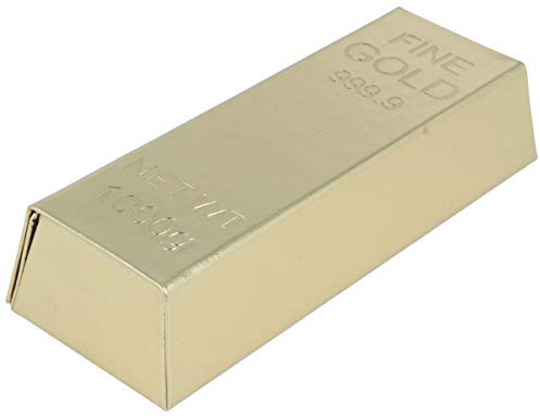 edles Brillenetui in Goldbarren-Look mit Prägung