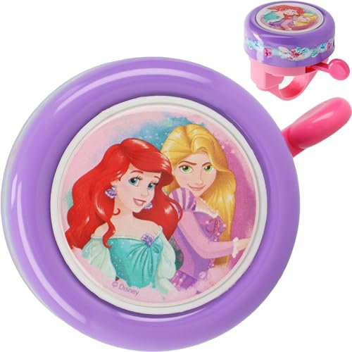 alles-meine.de GmbH Fahrradklingel - Princess - Prinzessin - Ding Dong - 2 Klang - stabiles Metall - UNIVERSAL Klingel für das Fahrrad/Mädchen - kleine Lenkerklingel - Glocke a..