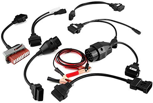 8-teiliges für OBD2-für OBDII-Kabel Anschlüsse für TCS DS150E Enthält PSA-30P-Kabel PSA-2P-Kabel 2P + 2P-Kabel 38P-Kabel 20P-Kabel 10P-Kabel für Fiat-3P-Kabel Autodiagnosewerkzeuge