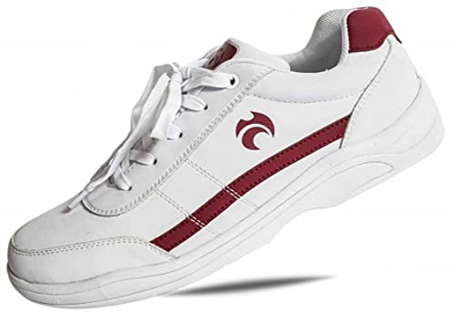 Henselite Mens Victory VSL Sports Shoes-Color White Maroon-Size 10