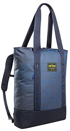 Tatonka Rucksacktasche City Stroller 20l - Tasche mit verstaubaren Rucksackträgern und Laptopfach - 20 Liter Volumen (navy curve)
