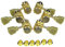 Kaynes 3x3 Gitarrensaiten-Stimmwirbel – Gold Vintage Deluxe Style Locking Tuners Keys Mechaniken Tuners für Les Paul LP SG Style Elektrische oder Akustikgitarre (Golden)