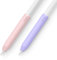 elago Silicone Grip [2 Pezzi] Compatibile con Apple Pencil 2, 1 Custodia Cover, Silicone Premium, Manicotto Design Ergonomico, Compatibile con Ricarica Magnetica, Il Doppio Tocco (Rosa/Lavanda)