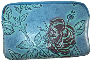 déqua Unikat Schminkmäppchen Rose blau