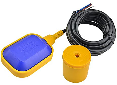 Aideepen Interrupteur à Flotteur, Interrupteur de Réglage Automatique avec Câble de 3 mètres, Régulateur de Niveau d'eau pour Pompes, Réservoirs de Tour d'eau