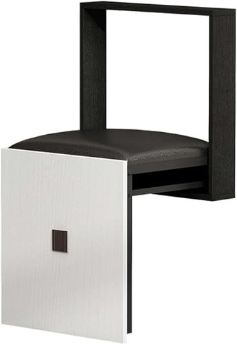 UIILO Faltbarer Wandhocker Wandmontierter 7 cm Ultradünner Klappstuhl Geeignet für Eingangsbereiche Wandklappstuhl Klappstuhl (A)