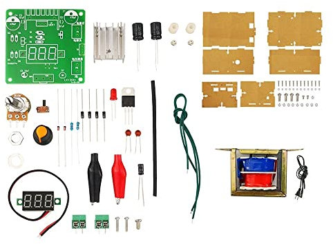 Placa de fuente de alimentación CC, LM317 tablero regulador de voltaje CC ajustable para estudiantes principiantes