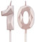 10th Birthday Candles, Rose Gold Number Candles Birthday Decoration, Happy Birthday Cake Toppers, for Birthday Parties Weddings Company Anniversaries (Rose Gold, 10)