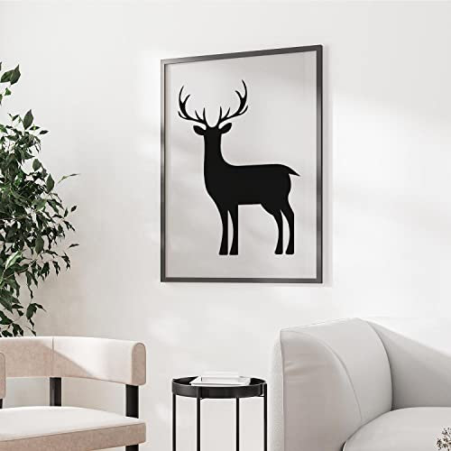 Schablone im Hirsch Wald Größe: 29 x 21 cm v5 Design