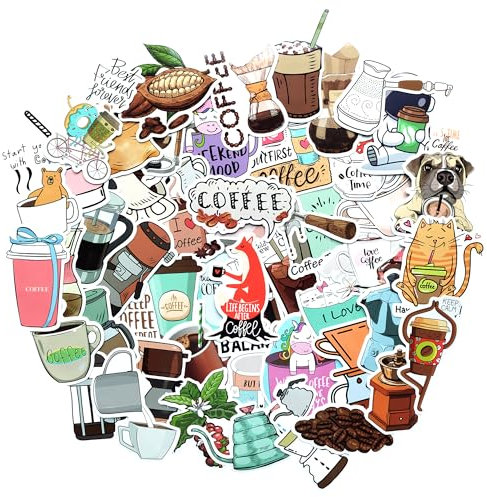 Kaffee sticker scrapbook stickers scrapbook zubehör sticker fotoalbum sticker set laptop