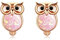 Opal Eule Ohrstecker Kette 925 Sterling Silbler Ohrschmuck Eulenohrringe für Frauen Opal Ohrringe für Mädchen Ohrstecker Opal Schmuck Geschenk für Damen (C-Rose Gold)