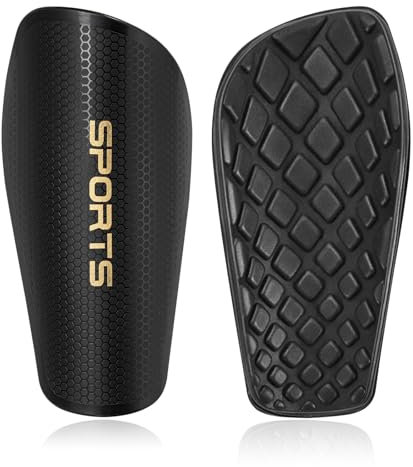 Schienbeinschoner für Fußball, Schienbeinschoner Kinder & Jugendliche & Herren Fussball, Anti-Kollisions Stoßfeste Schienbeinschoner Fußball Herren, Fußball-Schutzzubehör, Groß