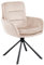 Dynamic24 Armlehnstuhl Cord Optik beige Esszimmerstuhl Polsterstuhl Wohnzimmer Küche Stuhl