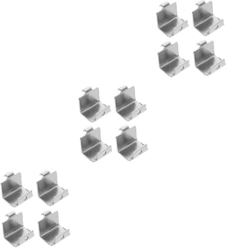 CLISPEED 12 Piezas Gancho De Soporte Para Congelador Heladera Refrigerador Enfriador Pinzas Para Congelador Clips Metálicos Para Estantes Del Congelador Ganchos Para Nevera Acero Inoxidable