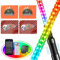 Ehaho 2 Stück Peitschenlicht | 120cm Whip Light Peitsche mit Led Licht | Car Accessories Beleuchtetes Fahnenmast Set mit LED Leuchten | Musik Peitsche Licht für Offroad Jeep RZR ATV UTV Truck