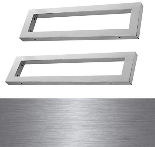 Wandkonsole Träger Waschtisch Platte Unterbau Edelstahl Gebürstet 350x150x30 mm WK35EGB 2 er Pack