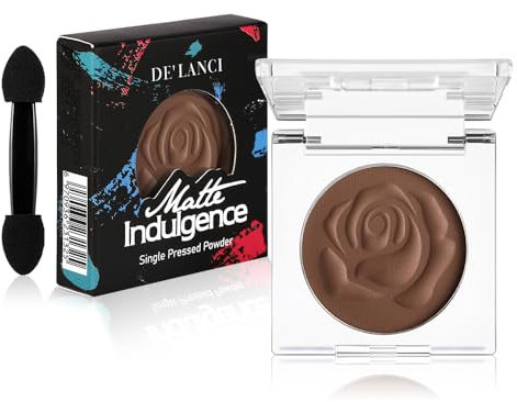 Matter Brauner Lidschatten mit Applikator – Einzeln in Dunklem, Warmem Taupe- und Karamellbraun für Glamouröses Make-up, Dezente Augen-Looks und Neutrales Smokey Eye