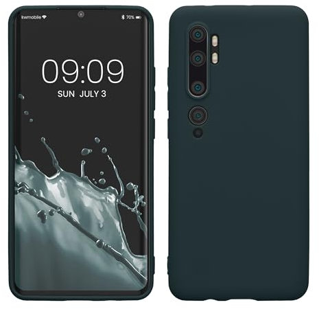kwmobile Custodia Compatibile con Xiaomi Mi Note 10 / Note 10 Pro Cover - Back Case per Smartphone in Silicone TPU - Protezione Gommata - ardesia scuro