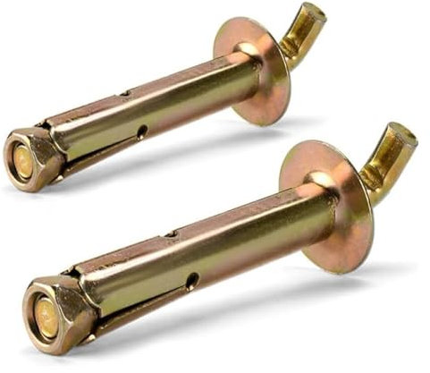 Dehnschrauben Dehnschrauben 2 Stück M10 Hochleistungs-Wandschrauben Spezial-Dehnankerhaken for Wandbeton Ziegelmauerwerk Ankerpunkt Fliesen Zimmermanns-Dehnschrauben(120mm)