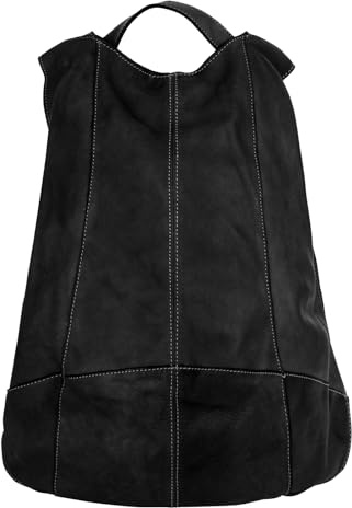 forty° Rucksack Echt Leder Herren 021933 Made in Italy, Cityrucksack, Daypack mit Rückenfach, Backpack aus Rindleder