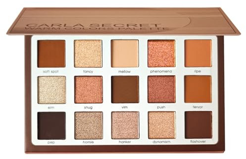 EONFAVE 15 Farbe Nude Braun Lidschatten Palette, Matt & Schimmer Eyeshadow Palette, Langanhaltend, Mit Spiegel