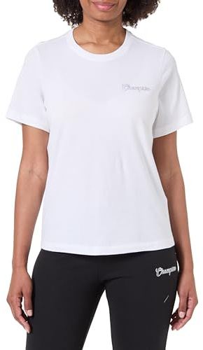 Champion Legacy Damen Graphic Crewneck T-Shirt M Weiß, weiß, M
