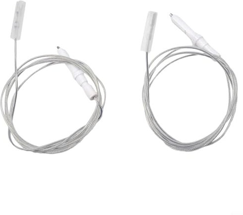 wenyouya 2Pcs Electronic Spark For Gas Hob Ignition,Gas Cooker Range Stove Spare Parts Ignitor, 900mm Wire Cable Ceramic Spark Replacement Part for Most Brand Gas Stoves Cookers (45mm)