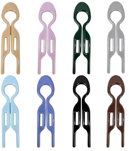 8 PCS Matte French Hair Pins for Women,French Twist Hair Pin,Hair Clips for Styling,Hair Pins (8 color)