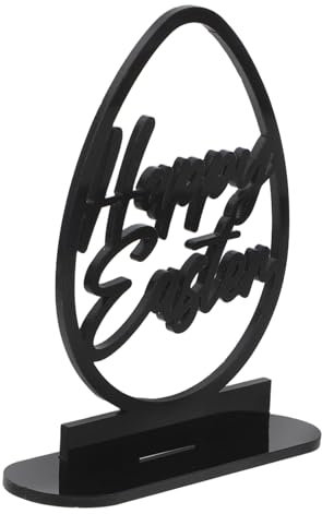 IMIKEYA Osterdekoration Tisch Mittelstück Aus Kunststoff Ostereierförmiges Deko-schild Für Feiertage Dekoration Für Partys Und Veranstaltungen Langlebig Und Realistisch Gestaltet