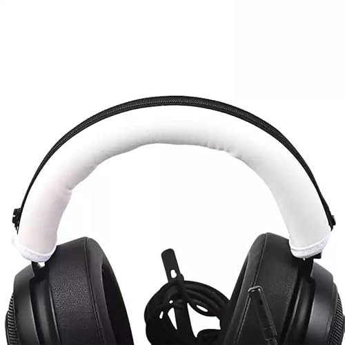 Fascia di ricambio compatibile con cuffie Razer Nari Ultimate, Nari Essential, Kraken Kitty, Kraken Tournament Edition, fascia bianca