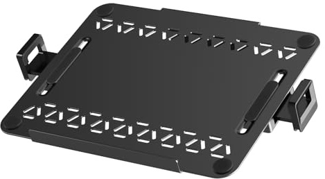 PUTORSEN VESA Laptop Halterung aus Metall für 12-18 Zoll Notebook bis 9 kg, Laptop-Ständer mit Belüftung für Monitorarm, VESA 75/100