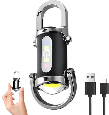 Mini Taschenlampe Schlüsselanhänger,1200LM Superhelle Mini Led Taschenlampe