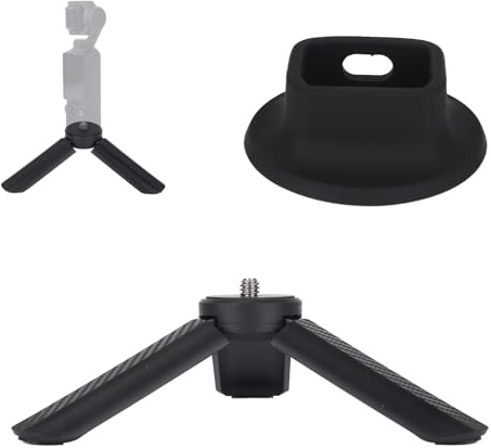 Mini Tripod for DJI Osmo Pocket 3 Portable Tripod Stand Black Mount | Compatible with DJI OSMO Pocket 3 Lightweight and Compact Cameras Smartphones Travel Accessories