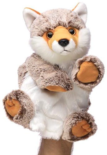 Uni-Toys - Handpuppe Fuchs (braun-meliert) - 25 cm (Höhe) - Plüschtier, Kuscheltier