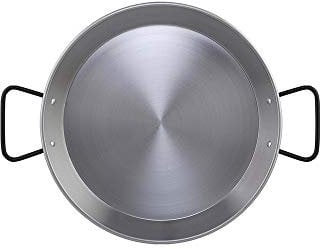 Metaltex - Paellera Acero Pulido INDUCCION 4 Raciones 30 cm (Superior) 24,5 cm (Base)
