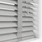 Funky Gadgets Faux Wood Blinds Wooden Window Venetian Blind 50mm Horizontal Slats with White Silver/Grey Tape Trimmable, Child Safe(Grey, W60cmxL150cm)